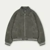 The Couture Club Coats & Jackets-Vintage Look Faux Leather Bomber Jacket