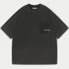 The Couture Club T-Shirts-Washed Pocket Detail T-Shirt