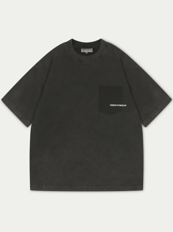 The Couture Club T-Shirts-Washed Pocket Detail T-Shirt