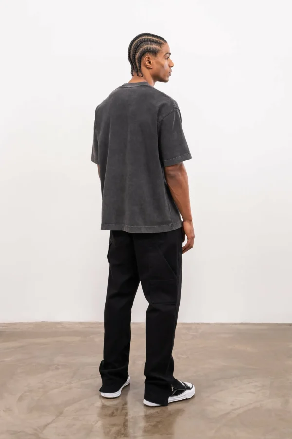 The Couture Club T-Shirts-Washed Pocket Detail T-Shirt