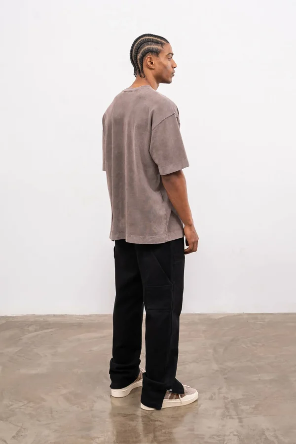 The Couture Club T-Shirts-Washed Pocket Detail T-Shirt