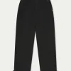 The Couture Club Bottoms-Woven Canvas Distressed Trouser