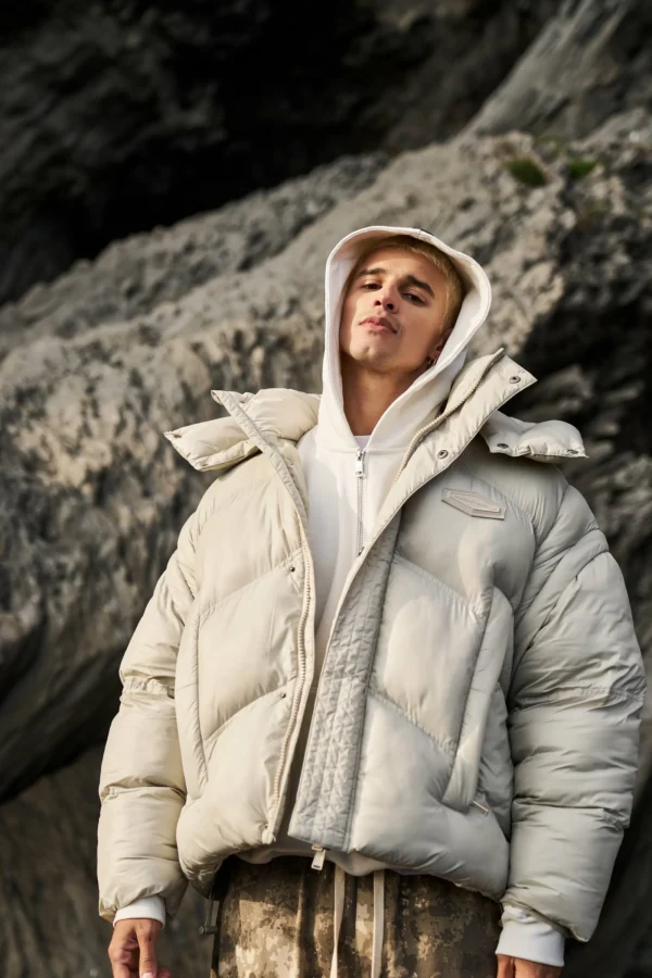 The Couture Club Coats & Jackets-Zipper Sleeve Detail Puffer