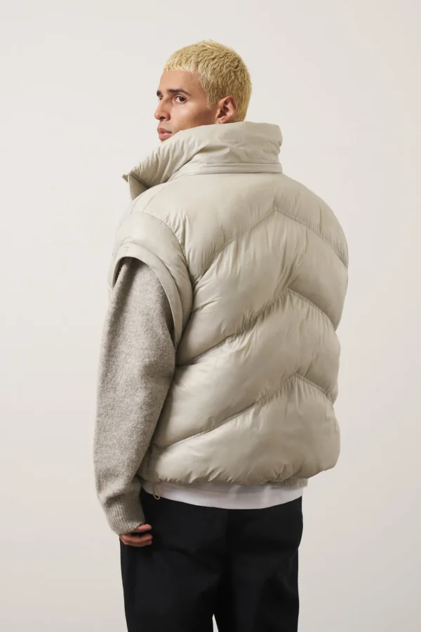 The Couture Club Coats & Jackets-Zipper Sleeve Detail Puffer